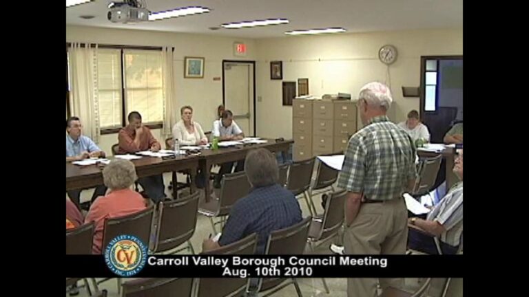 Carroll Valley Borough Council Meeting – 08/10/2010
