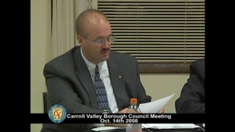 Carroll Valley Borough Council Meeting – 10/14/2008