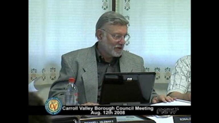 Carroll Valley Borough Council Meeting – 08/12/2008
