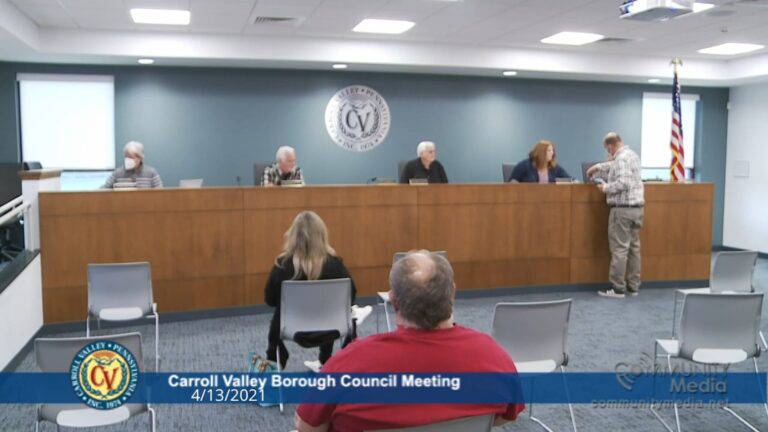 Carroll Valley Borough Council Meeting- 4/13/2021
