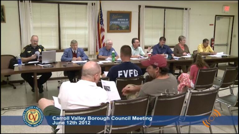Carroll Valley Borough Council Meeting – 06/12/2012