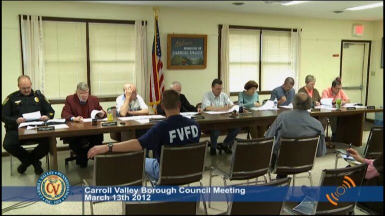Carroll Valley Borough Council Meeting – 03/13/2012