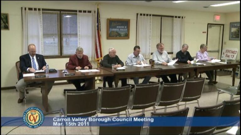Carroll Valley Borough Council Meeting – 03/15/2011