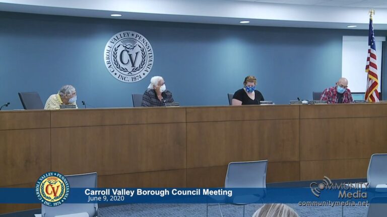 Carroll Valley Borough Council Meeting – 06/09/2020