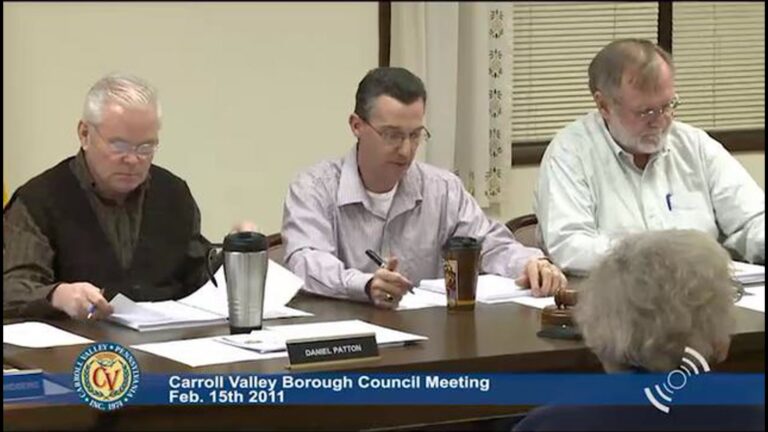Carroll Valley Borough Council Meeting – 02/15/2011