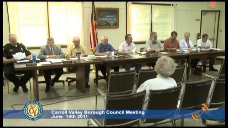 Carroll Valley Borough Council Meeting – 06/14/2011