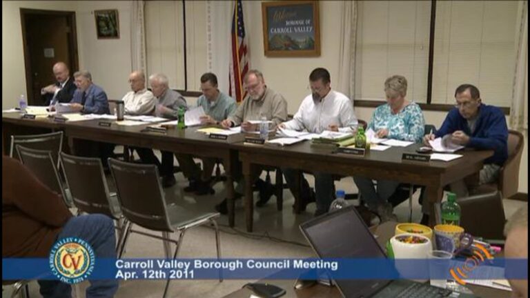 Carroll Valley Borough Council Meeting – 04/12/2011