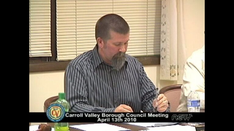Carroll Valley Borough Council Meeting – 04/13/2010
