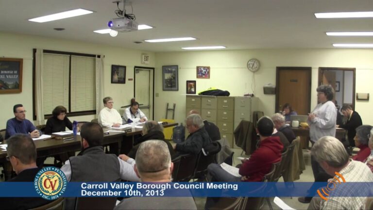 Carroll Valley Borough Council Meeting – 12/10/2013