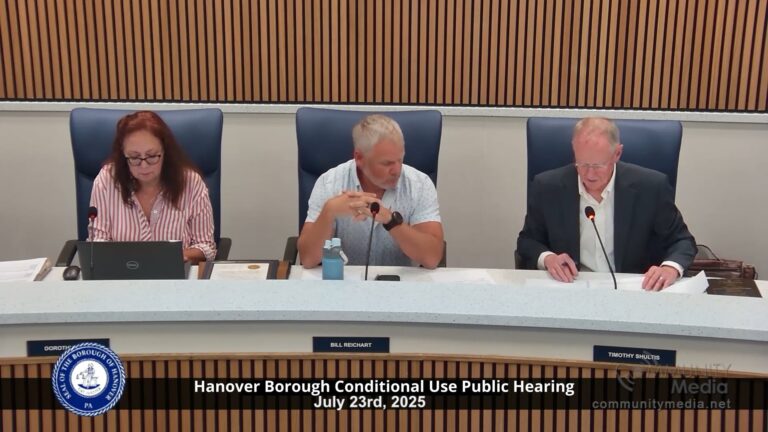 Hanover Borough Conditional Use Public Hearing – 07/23/2025