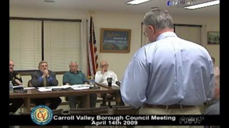 Carroll Valley Borough Council Meeting – 04/14/2009