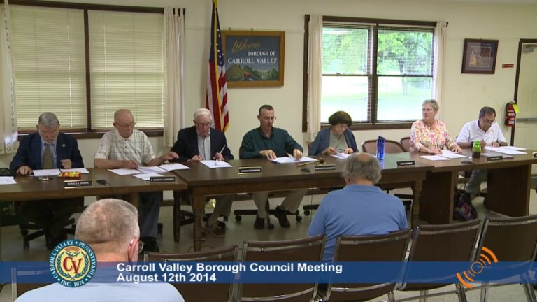 Carroll Valley Borough Council Meeting – 08/12/2014