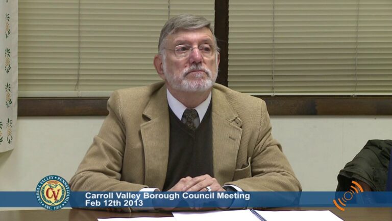 Carroll Valley Borough Council Meeting – 02/12/2013