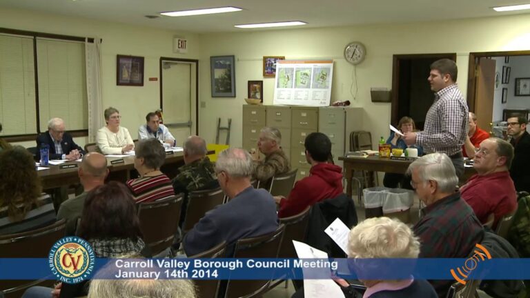 Carroll Valley Borough Council Meeting – 01/14/2014