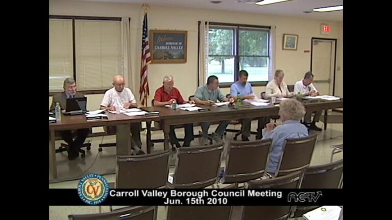 Carroll Valley Borough Council Meeting – 06/15/2010