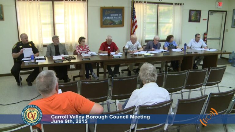 Carroll Valley Borough Council Meeting – 06/09/2015