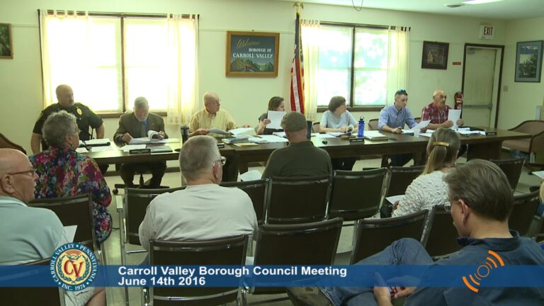 Carroll Valley Borough Council Meeting – 06/14/2016