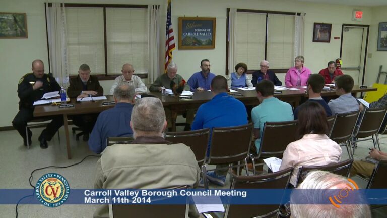 Carroll Valley Borough Council Meeting – 03/11/2014