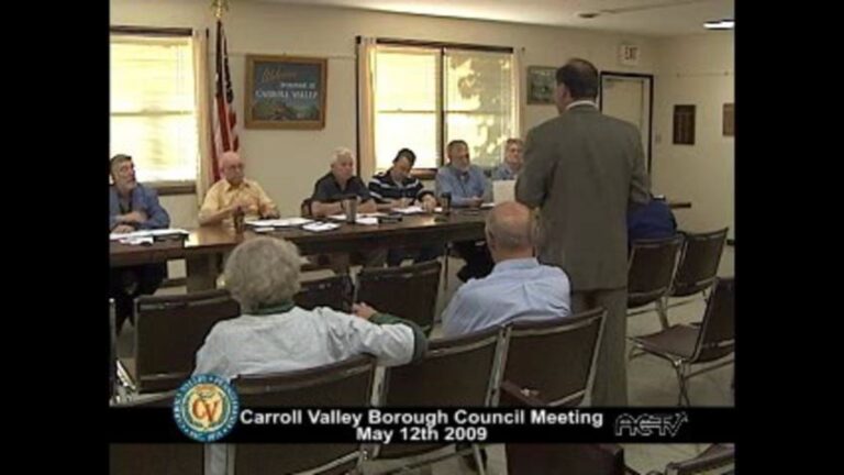 Carroll Valley Borough Council Meeting – 05/12/2009