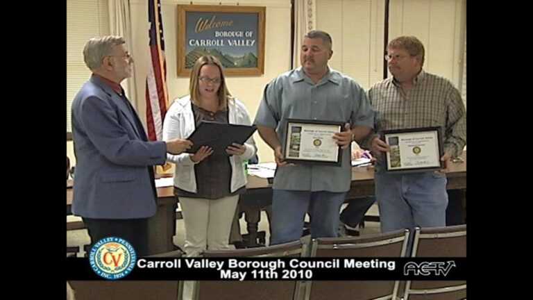 Carroll Valley Borough Council Meeting – 05/11/2010