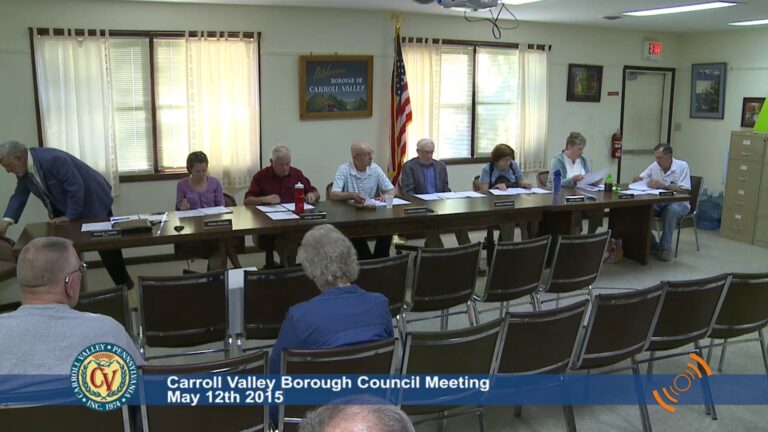 Carroll Valley Borough Council Meeting – 05/12/2015