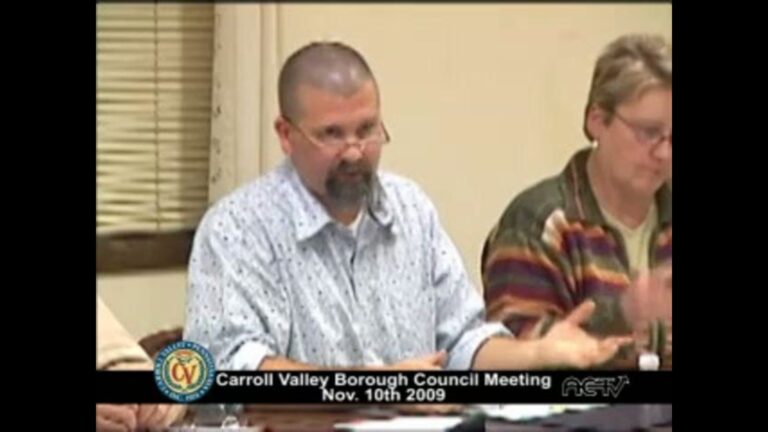 Carroll Valley Borough Council Meeting – 11/10/2009