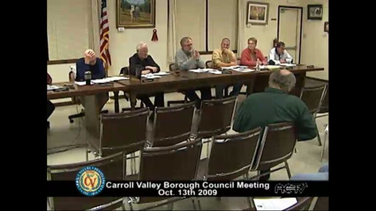 Carroll Valley Borough Council Meeting – 10/13/2009