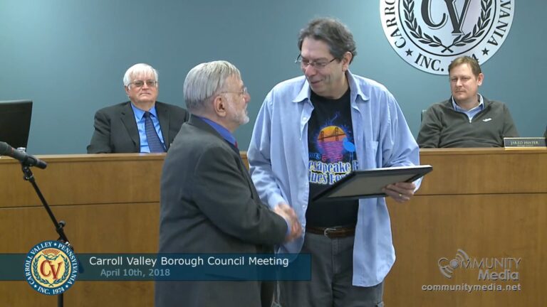 Carroll Valley Borough Council Meeting – 4/10/2018