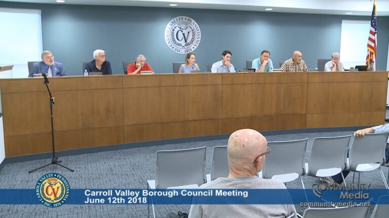 Carroll Valley Borough Council Meeting – 6/12/2018