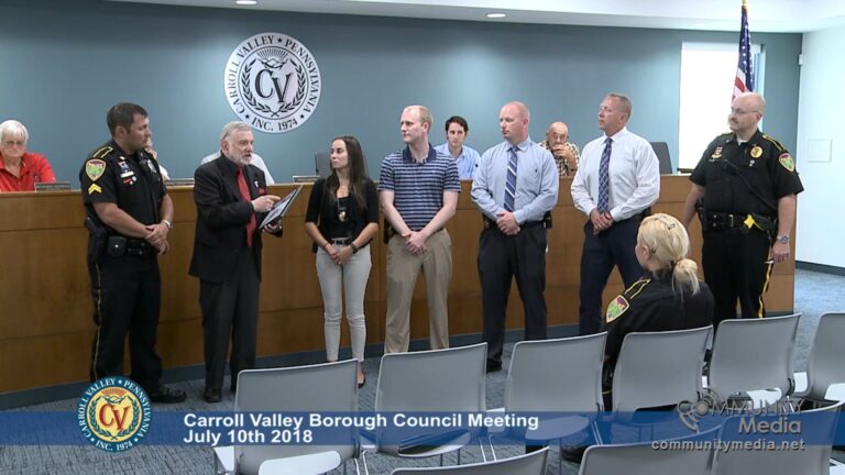 Carroll Valley Borough Council Meeting – 7/10/2018