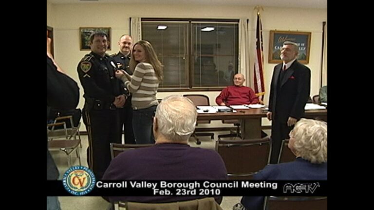 Carroll Valley Borough Council Meeting – 02/23/2010