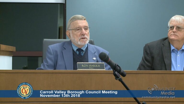 Carroll Valley Borough Council Meeting – 11/13/2018