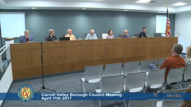 Carroll Valley Borough Council Meeting – 04/11/2017
