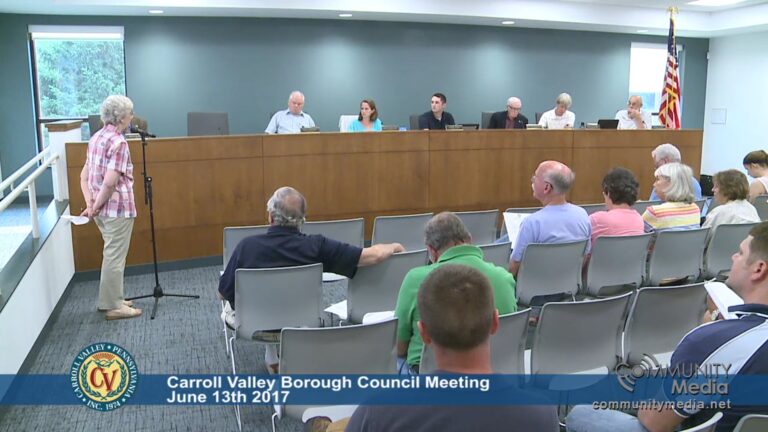 Carroll Valley Borough Council Meeting – 06/13/2017