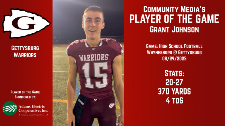 Player of the Game – Grant Johnson – 08/29/2025
