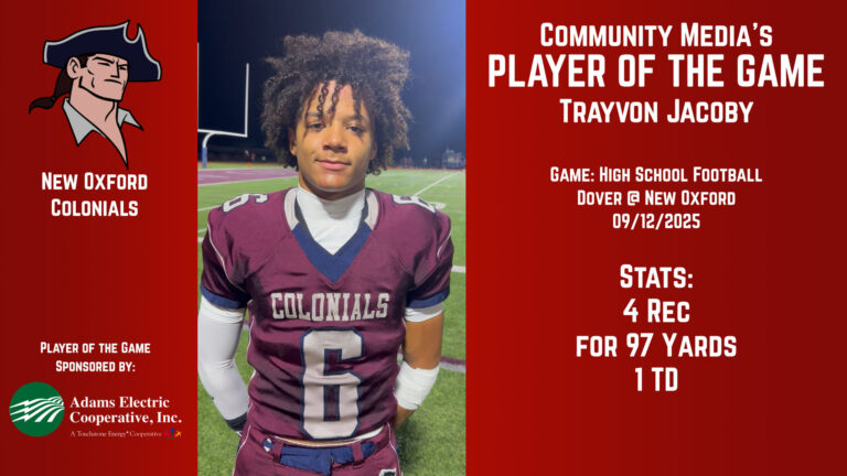 Player of the Game – Trayvon Jacoby – 09/12/2025