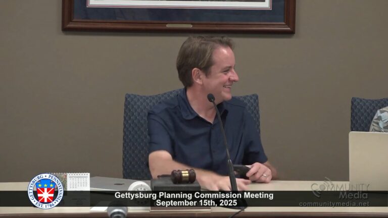 Gettysburg Planning Commission Meeting – 09/15/2025