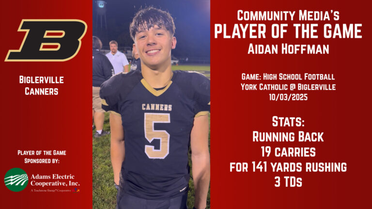 Player of the Game – Aidan Hoffman – 10/03/2025