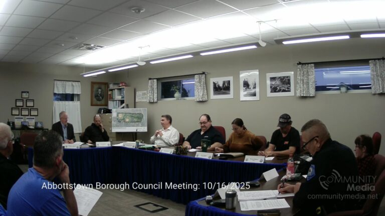 Abbottstown Borough Council Meeting – 10/16/2025