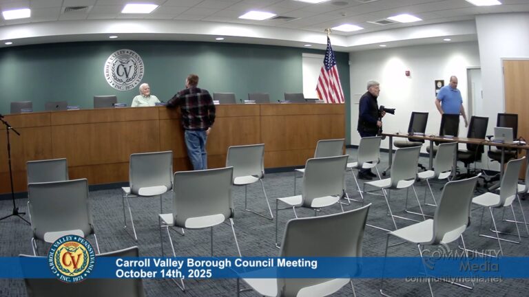 Carroll Valley Borough Council Meeting – 10/14/2025