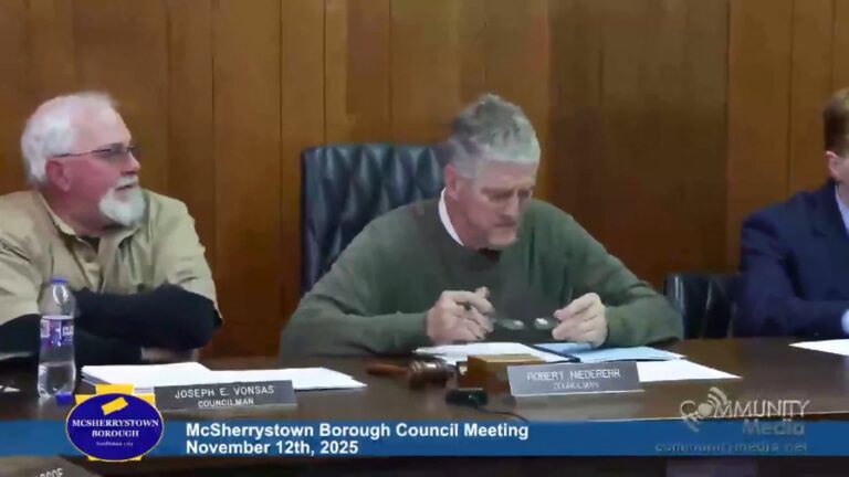 McSherrystown Borough Council Meeting – 11/12/2025