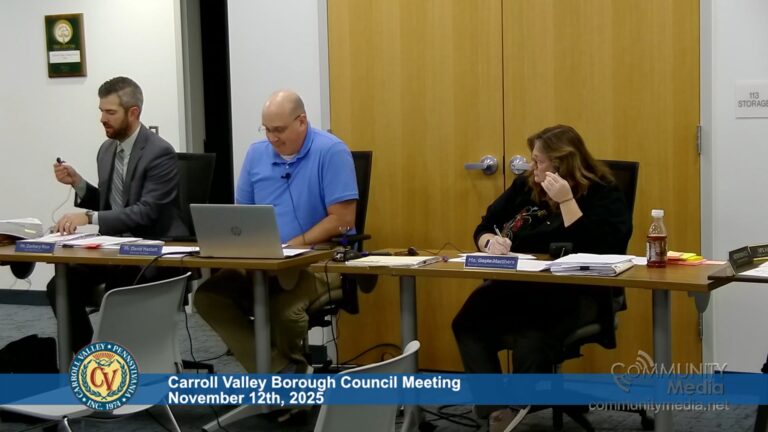 Carroll Valley Borough Council Meeting – 11/12/2025