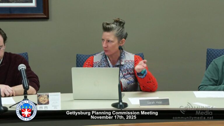 Gettysburg Planning Commission Meeting – 11/17/2025