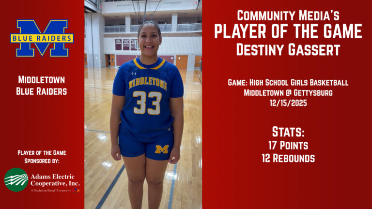 Player of the Game – Destiny Gassert – 12/15/2025