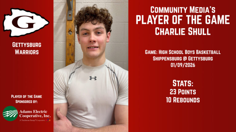 Player of the Game – Charlie Shull – 01/09/2026