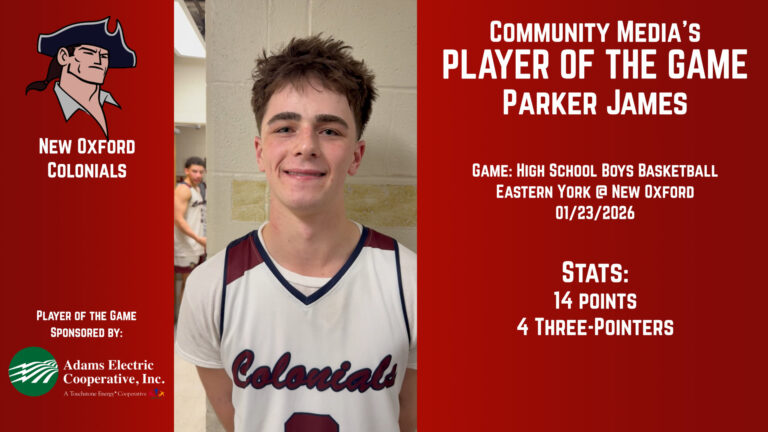 Player of the Game – Parker James – 01/23/2026
