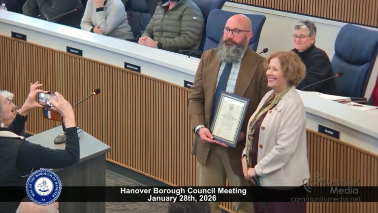 Hanover Borough Council Meeting – 01/28/2026