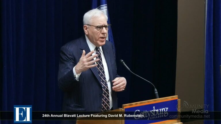 24th Annual Blavatt Lecture Featuring David M. Rubenstein hosted by the Eisenhower Institute