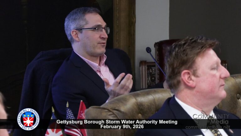 Gettysburg Borough Storm Water Authority Meeting – 02/09/2026