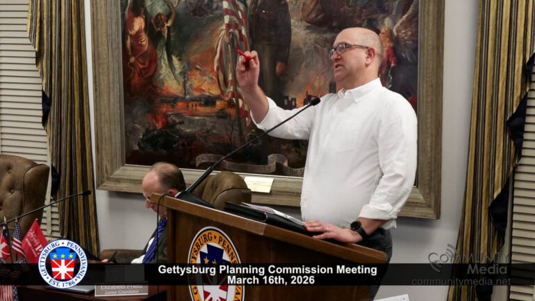 Gettysburg Planning Commission Meeting – 03/16/2026